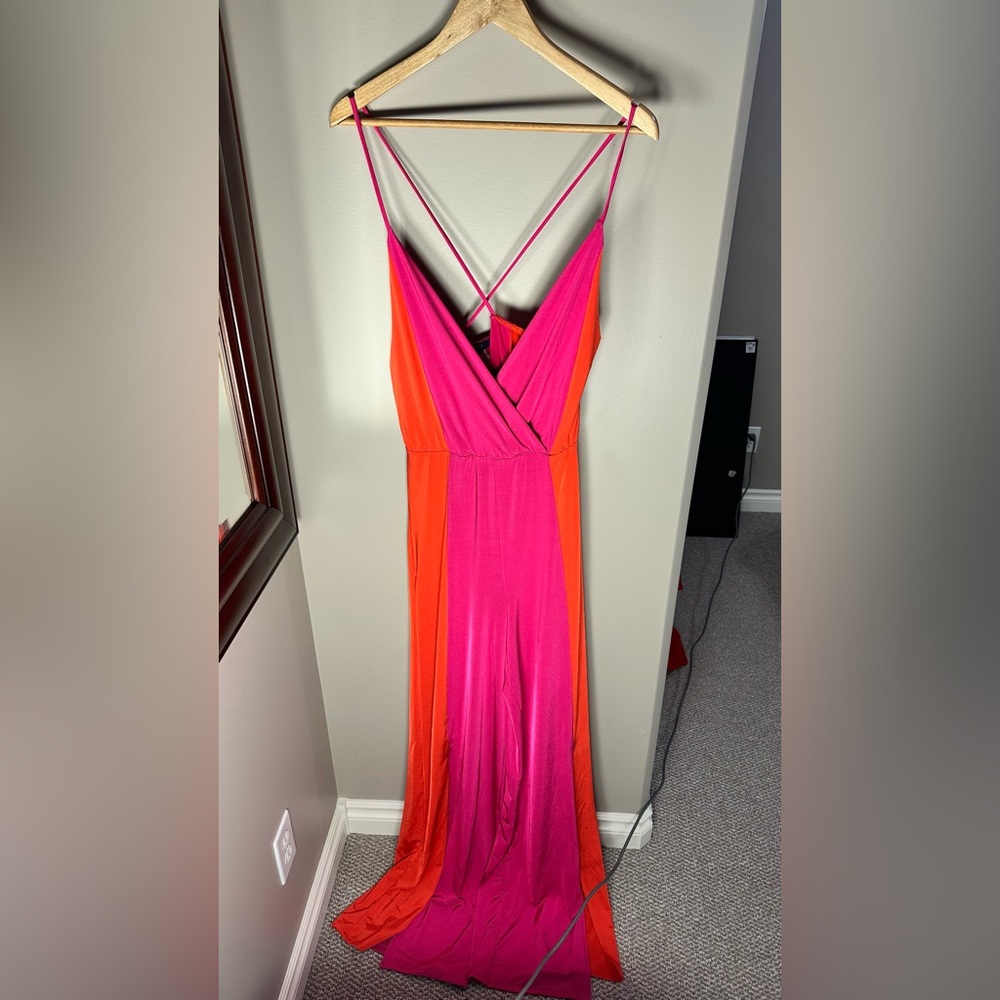 Cameo Pink and Orange Dress